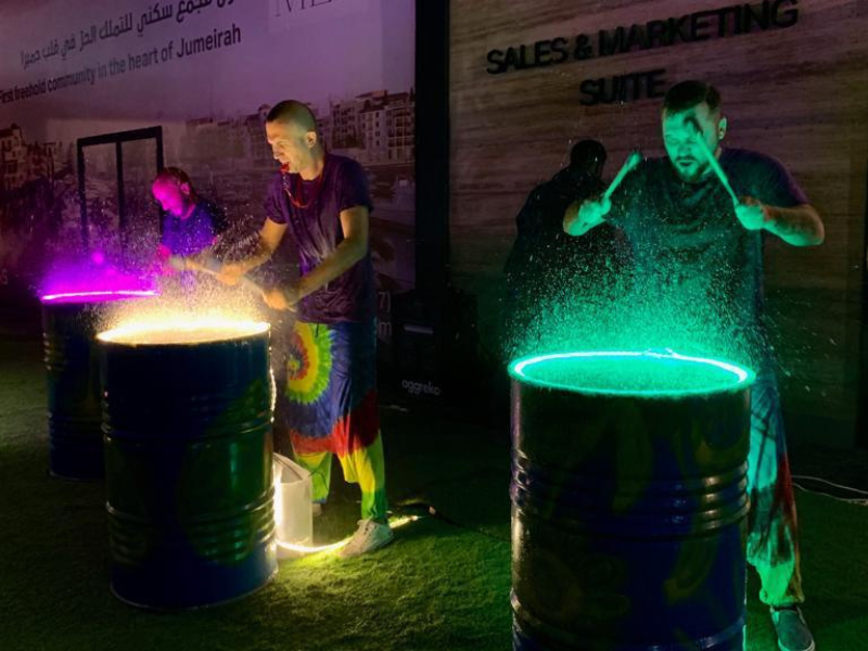 LED Stomp Water Drummers